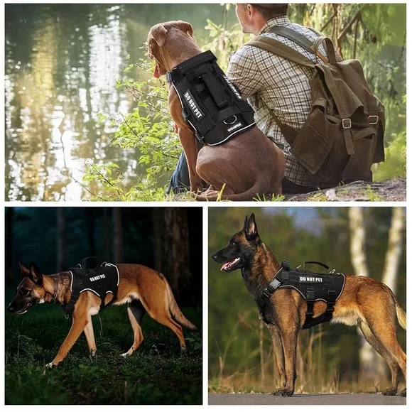 WINSEE Service Dog Harness - Black - Picture 5 of 9